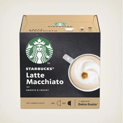 Nescafé Dolce Gusto Starbucks Latte Macchiato 12 Kapseln (6 Portionen) Nescafé Dolce Gusto Starbucks Latte Macchiato 12 Kapseln (6 Portionen)