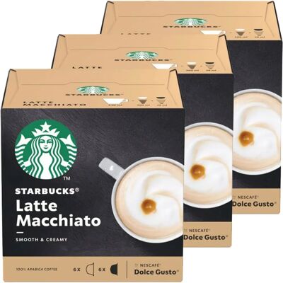 Capsules de café Starbucks Latte Macchiato - Compatibles avec NESCAFÉ Dolce Gusto - Publicité Capsules de café Starbucks Latte Macchiato - Compatibles avec NESCAFÉ Dolce Gusto - Publicité