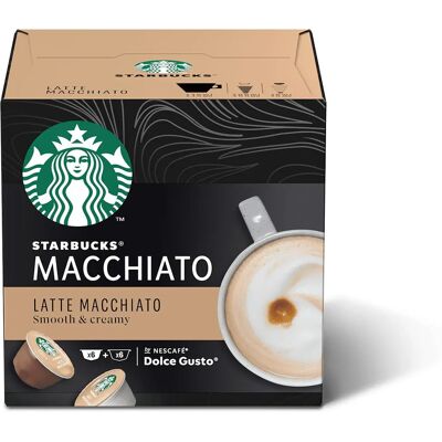 Capsules Café Latte Macchiato Starbucks - 12 pcs - Publicité Capsules Café Latte Macchiato Starbucks - 12 pcs - Publicité
