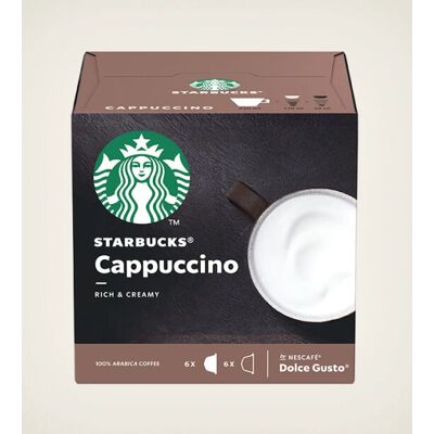 Starbucks Nescafé Dolce Gusto Cappuccino Reich & Cremig (6 Stk.) Starbucks Nescafé Dolce Gusto Cappuccino Reich & Cremig (6 Stk.)