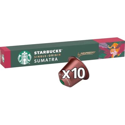 Capsules Espresso Sumatra Starbucks - Pack de 10 - Publicité Capsules Espresso Sumatra Starbucks - Pack de 10 - Publicité