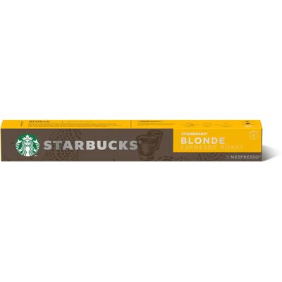 Starbucks Nespresso Blonde Espresso Roast 10 Capsules - Publicité Starbucks Nespresso Blonde Espresso Roast 10 Capsules - Publicité
