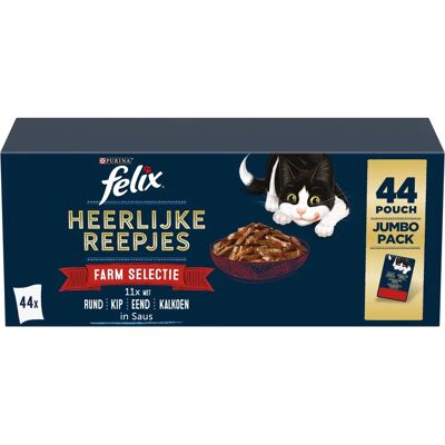 Felix Selezione Fattoria Cibo per Gatti - 44 x 80g Felix Selezione Fattoria Cibo per Gatti - 44 x 80g