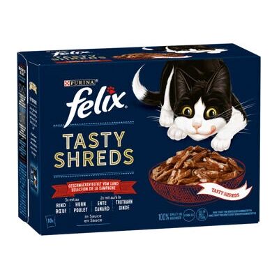 Felix Tasty Shreds - Katzenfutter - 800 g - Sortenvielfalt Felix Tasty Shreds - Katzenfutter - 800 g - Sortenvielfalt