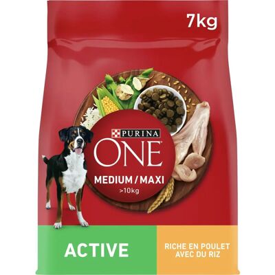 Purina One Medium/Maxi Active Kyckling - Hundfoder Purina One Medium/Maxi Active Kyckling - Hundfoder