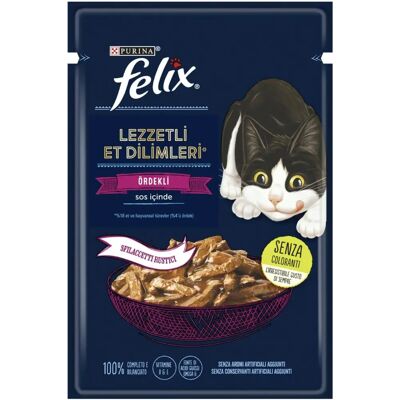 Purina Felix Sfilaccetti Rustici - Cibo umido per gatti con anatra Purina Felix Sfilaccetti Rustici - Cibo umido per gatti con anatra