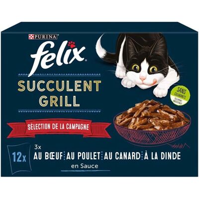 Felix Tasty Shreds - Nourriture humide pour chats - 12x80g - Publicité Felix Tasty Shreds - Nourriture humide pour chats - 12x80g - Publicité