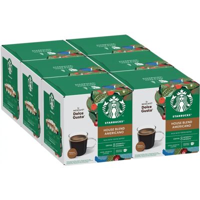 Starbucks Nespresso House Blend Mittelröstung - 6x12 Kapseln Starbucks Nespresso House Blend Mittelröstung - 6x12 Kapseln