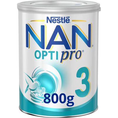 Nestlé NAN OPTIPRO 3 Lait de croissance - formule bébé - Publicité Nestlé NAN OPTIPRO 3 Lait de croissance - formule bébé - Publicité