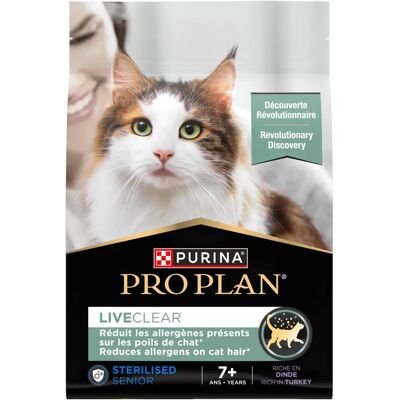 Purina Pro Plan Kot Liveclear Sterilised Senior 7+ Indyk Sucha Karma - 2,8kg Purina Pro Plan Kot Liveclear Sterilised Senior 7+ Indyk Sucha Karma - 2,8kg