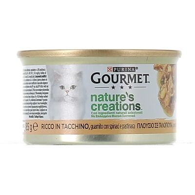 Alimento umido Gourmet Nature's Creations Tacchino & Spinaci per Gatti - Adulti Alimento umido Gourmet Nature's Creations Tacchino & Spinaci per Gatti - Adulti