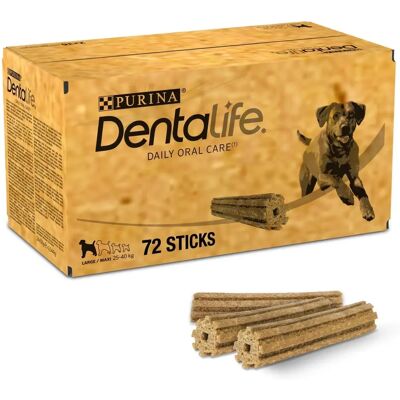 PURINA DENTALIFE Przysmaki dla psów - Opakowanie zbiorcze, 72 sztuki PURINA DENTALIFE Przysmaki dla psów - Opakowanie zbiorcze, 72 sztuki