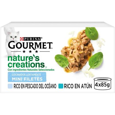 Nourriture pour Chat Gourmet Nature Fish de Purina - 48 x 85g - Publicité Nourriture pour Chat Gourmet Nature Fish de Purina - 48 x 85g - Publicité