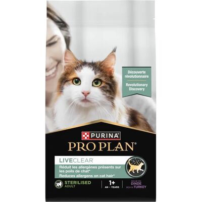 Pro Plan LiveClear Sterilised Adult - Indyk - Karma dla kotów Pro Plan LiveClear Sterilised Adult - Indyk - Karma dla kotów