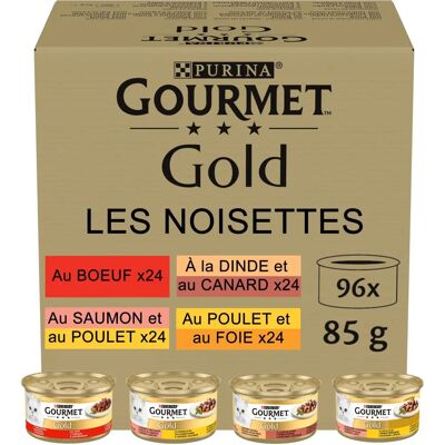 Gourmet Katzennassfutter - Lachs & Huhn in Salsa - 96x85g Gourmet Katzennassfutter - Lachs & Huhn in Salsa - 96x85g