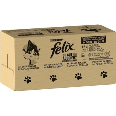 Felix - Multipack Saftiges Fleisch & Fisch - Katzenfutter Felix - Multipack Saftiges Fleisch & Fisch - Katzenfutter