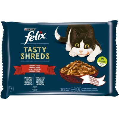 Purina NESTLE Felix Naudanliha ja kana Kissanruoka - 4x80g Purina NESTLE Felix Naudanliha ja kana Kissanruoka - 4x80g