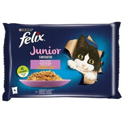 Felix Junior Kurczak Łosoś Mokrą Karma - 340G Felix Junior Kurczak Łosoś Mokrą Karma - 340G