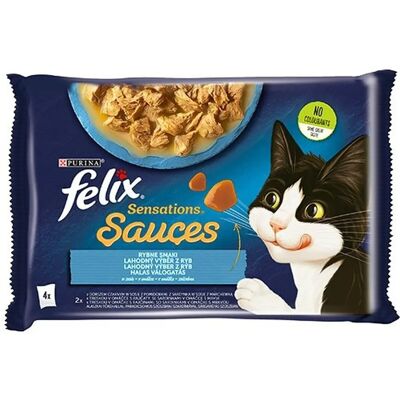 Purina Felix Sensations Tőkehal Sárgarépa Paradicsom - Nedves macskaeledel Purina Felix Sensations Tőkehal Sárgarépa Paradicsom - Nedves macskaeledel