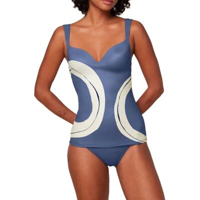 Triumph International Haut de Tankini Summer Allure WP combinaison bleue Triumph International Haut de Tankini Summer Allure WP combinaison bleue