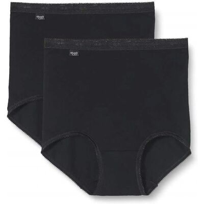Sloggi Basic Maxi Slip 2-Pack - noir - Publicité Sloggi Basic Maxi Slip 2-Pack - noir - Publicité