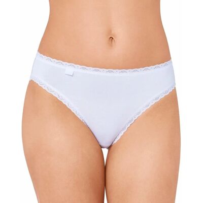 Sloggi 24/7 Cotton Lace Tai Briefs 3P - white Sloggi 24/7 Cotton Lace Tai Briefs 3P - white