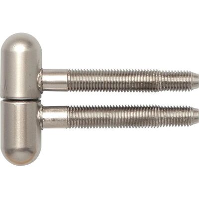 SFS - Einbohrband 3-fach Ø16mm Rundkopf Stahl vernickelt matt - ø16mm - Rundkopf, Stahl vernickelt matt - door hinge SFS - Einbohrband 3-fach Ø16mm Rundkopf Stahl vernickelt matt - ø16mm - Rundkopf, Stahl vernickelt matt - door hinge