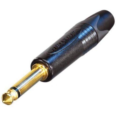 Neutrik NP2X-B 6.35mm Audio Jack, Black, 2-Pin, Straight Neutrik NP2X-B 6.35mm Audio Jack, Black, 2-Pin, Straight