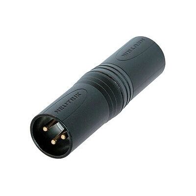 Neutrik NA3MM-B Audio Adapter - Svart - XLR Neutrik NA3MM-B Audio Adapter - Svart - XLR