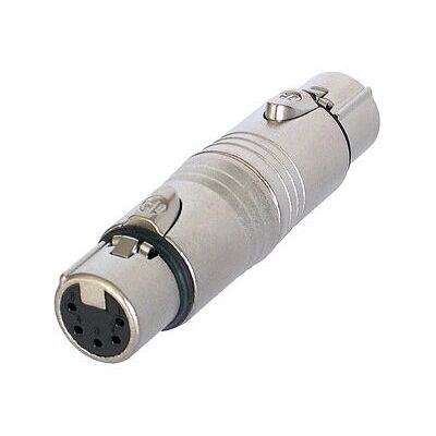 Neutrik NA5FF Adattatore XLR Grigio - Connettore audio Neutrik NA5FF Adattatore XLR Grigio - Connettore audio