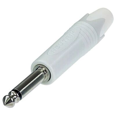 Neutrik NP2X-WT Connettore audio mono bianco 6,35 mm Neutrik NP2X-WT Connettore audio mono bianco 6,35 mm