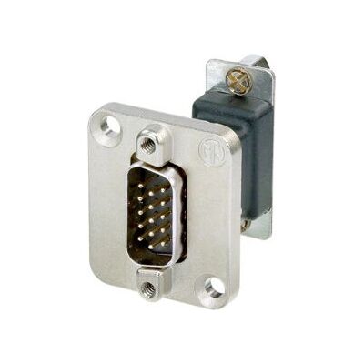 Neutrik NADB15MF D-Sub Adapter 15-pins - Zwart, Zilver - D-Sub Socket Neutrik NADB15MF D-Sub Adapter 15-pins - Zwart, Zilver - D-Sub Socket