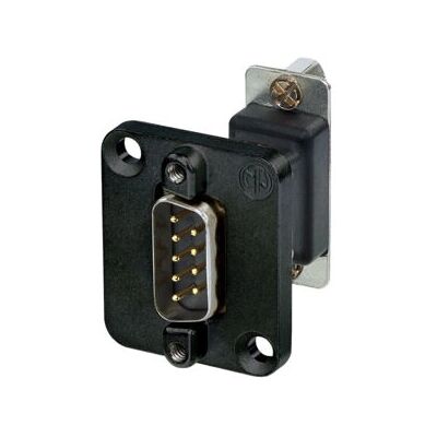 Neutrik NADB9MF-B 9-poligt D-Sub-omvandlare - Svart Neutrik NADB9MF-B 9-poligt D-Sub-omvandlare - Svart