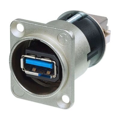 Neutrik NAUSB3 USB-adapter - Reversibel, Typ A/B - Svart Neutrik NAUSB3 USB-adapter - Reversibel, Typ A/B - Svart