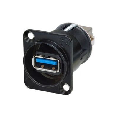 Neutrik NAUSB3-B Interruttore di genere USB 3.0 - Reversibile, Nero Neutrik NAUSB3-B Interruttore di genere USB 3.0 - Reversibile, Nero