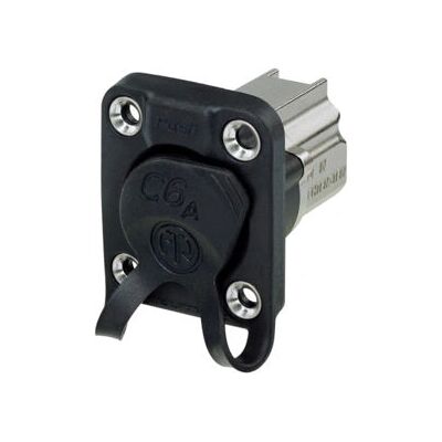 Neutrik NE8FDX-P6-W Ethernet Panel Jack - Skjermet, Guld Kontakter, -40°C til 70°C Neutrik NE8FDX-P6-W Ethernet Panel Jack - Skjermet, Guld Kontakter, -40°C til 70°C