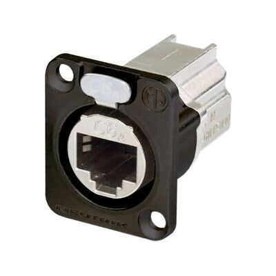 Connettore Ethernet RJ45 Neutrik NE8FDX-P6-B - Nero Connettore Ethernet RJ45 Neutrik NE8FDX-P6-B - Nero