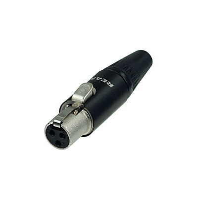 Rean av Neutrik RT3FC-B Lite XLR kvinnelig kontakt - Ledningstilkobling, svart, gull Rean av Neutrik RT3FC-B Lite XLR kvinnelig kontakt - Ledningstilkobling, svart, gull