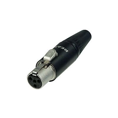 Rean RT4FC-B XLR 4-poliger Stecker - Kabelkontakt Rean RT4FC-B XLR 4-poliger Stecker - Kabelkontakt