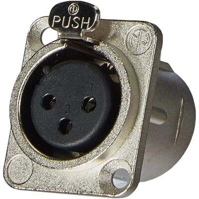 Neutrik NC3FD-LX - Connettore XLR Femmina Metallico - 3-7 Punti Neutrik NC3FD-LX - Connettore XLR Femmina Metallico - 3-7 Punti