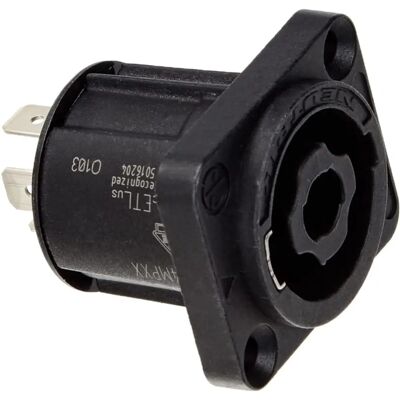 Connettore altoparlante Neutrik NL4MPXX - 4 poli, nero Connettore altoparlante Neutrik NL4MPXX - 4 poli, nero