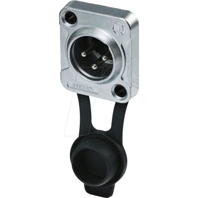 Rean RRX3M-Z0001 - Connecteur XLR IP65, 3 broches, chromé - Publicité Rean RRX3M-Z0001 - Connecteur XLR IP65, 3 broches, chromé - Publicité