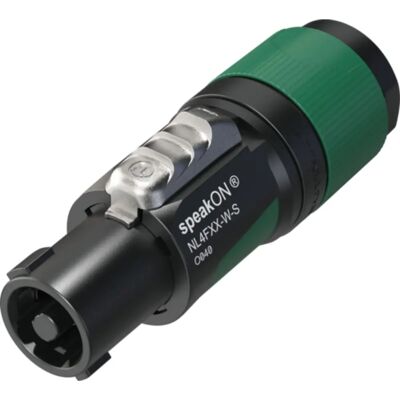 Neutrik NL4FXX-W-S Speakon 4pin Plug - Cable Connector, Screw Terminal, Strain Relief Neutrik NL4FXX-W-S Speakon 4pin Plug - Cable Connector, Screw Terminal, Strain Relief