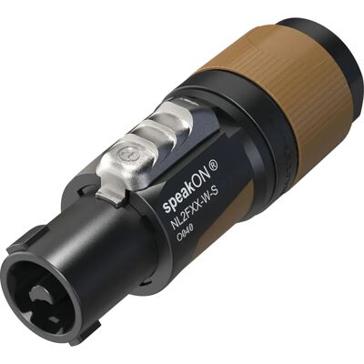 Neutrik NL2FXX-W-S SpeakON 2pin Cable Connector - IEC61984 Certified - Black Neutrik NL2FXX-W-S SpeakON 2pin Cable Connector - IEC61984 Certified - Black