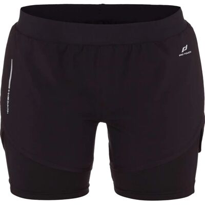 Pro Touch Rufina III Pantaloncini da corsa 2 in 1 - Nero Pro Touch Rufina III Pantaloncini da corsa 2 in 1 - Nero