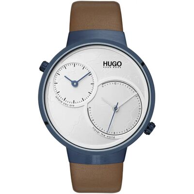 HUGO BOSS 7613272312912 Hodinky - Nerezová ocel, Kožený řemínek, Bílá/Světlá - Hodinky HUGO BOSS 7613272312912 Hodinky - Nerezová ocel, Kožený řemínek, Bílá/Světlá - Hodinky