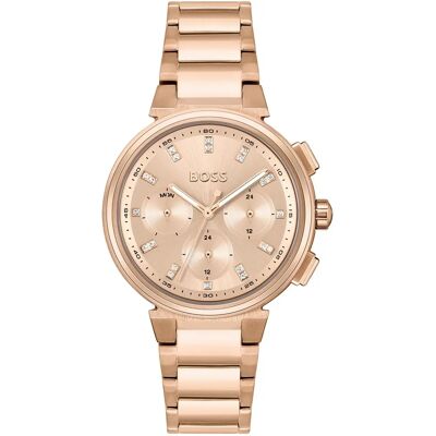 Hugo Boss One - Damen Rose Gold Zifferblatt Uhr 1502678 Hugo Boss One - Damen Rose Gold Zifferblatt Uhr 1502678