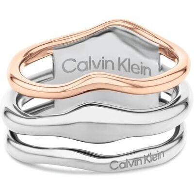 Dámský bicolor ocelový prsten Calvin Klein - Women’s Steel Ring Dámský bicolor ocelový prsten Calvin Klein - Women’s Steel Ring