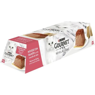 Purina Gourmet Revelations Mousse de Salmón - Comida para Gatos - 4 x 57g Purina Gourmet Revelations Mousse de Salmón - Comida para Gatos - 4 x 57g