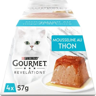 Nourriture pour chats Gourmet Revelations - Modèle N/A - Mousse délicate, Forme pyramidale - Publicité Nourriture pour chats Gourmet Revelations - Modèle N/A - Mousse délicate, Forme pyramidale - Publicité
